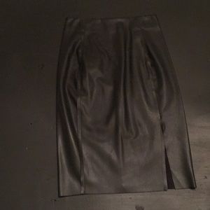 Faux leather 24" skirt from LOFT